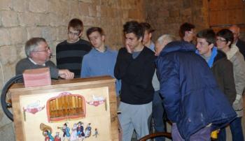 G�rard Misra� a cont� sa passion pour l'orgue de barbarie./ Photo DDM Ysabel.