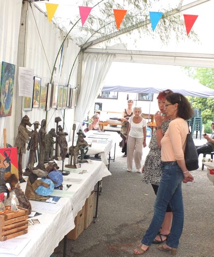 Une vingtaine d'artistes attendus pour l'expo./ Photo DDM Daniel Da Silva.